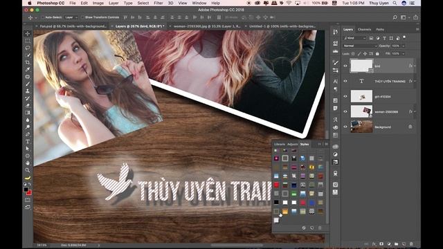 Bài 17: Giới Thiệu Layer Styles Và Blending Mode | Làm Chủ Photoshop CC 2018 смотреть онлайн
