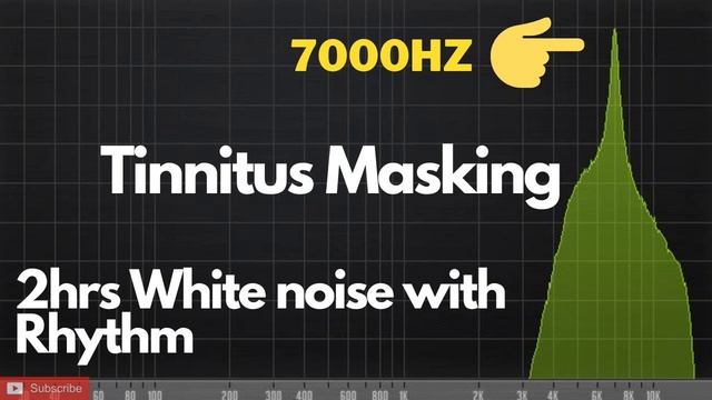 2Hrs 7000 Hz Tinnitus White Noise Masker With Rhythm Sounds | Tinnitus Sound Therapy