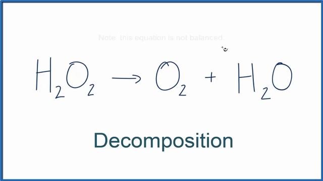 Type of Reaction for H2O2 = O2 + H2O смотреть онлайн