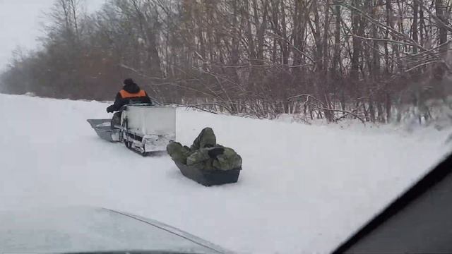 Мототолкач после доработки, едем до полей на испытания смотреть онлайн