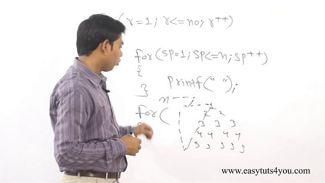 Printing Different Pyramid Patterns of Numbers and Stars in C (HINDI) смотреть онлайн