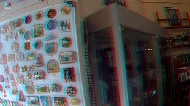 3D stereo red cyan Экскурсия в горный парк имени Бажова. Колокольня Иоанна Златоуста. Златоуст. смотреть онлайн