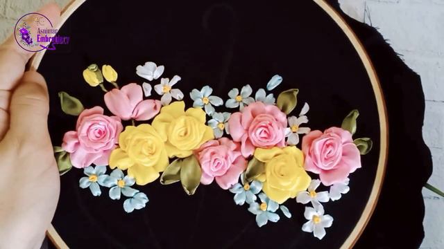 Ribbon Embroidery Design - Flowers Umbrella смотреть онлайн