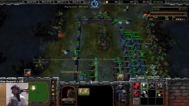 Zombie Defense - Agressive Ore Mining On Plains | Warcraft 3 Reforged смотреть онлайн