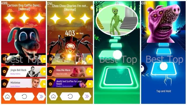 Tiles Hop Top 12 Who Is Best? ? ? Cartoon Dog ? Cho Cho Charles ? Alien Dance ? Cursed Peppa Pig ? смотреть онлайн