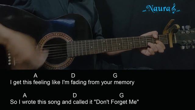 Dermot Kennedy - Don't Forget Me Guitar Chords Lyrics смотреть онлайн