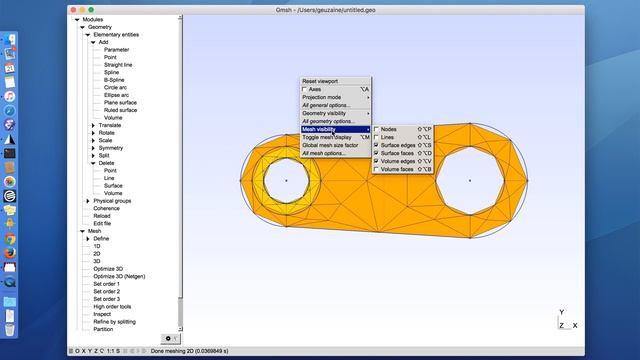 Creating a simple geometry with Gmsh смотреть онлайн