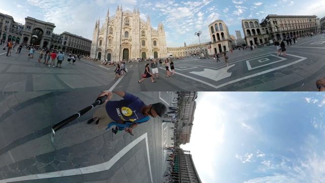 360° view of Duomo Cathedral | Milan , Italy | Europe Diaries смотреть онлайн
