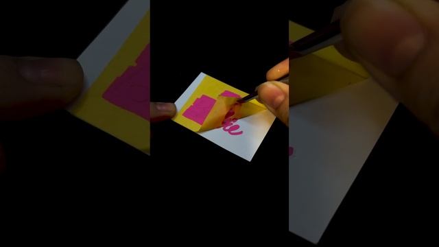 Drawing the logo of Barbie ? What’s next? #painting #art #creative смотреть онлайн