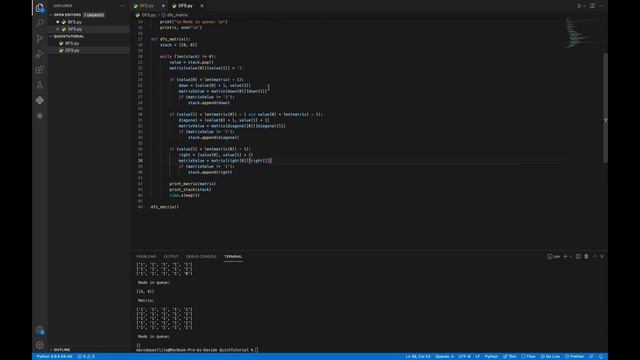 How to traverse a matrix, DFS algorithm | depth first search | bfs vs dfs смотреть онлайн