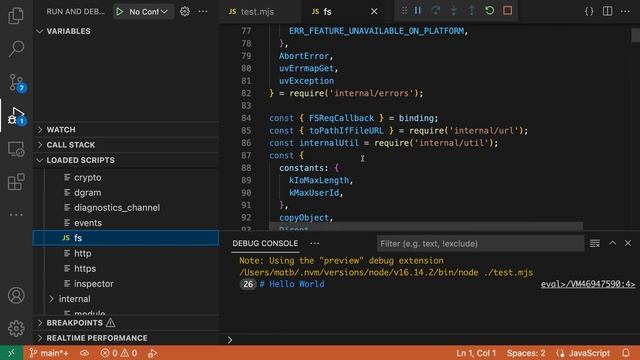 VS Code tips — View and set breakpoints in dynamically loaded JavaScript using Loaded Scripts смотреть онлайн