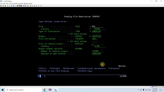 How to check all members of a file in AS400 смотреть онлайн