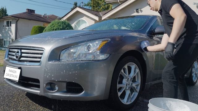 Car Hand Washing Nissan Maxima - Auto Detailing - Mobile Detailing Services in Vancouver смотреть онлайн