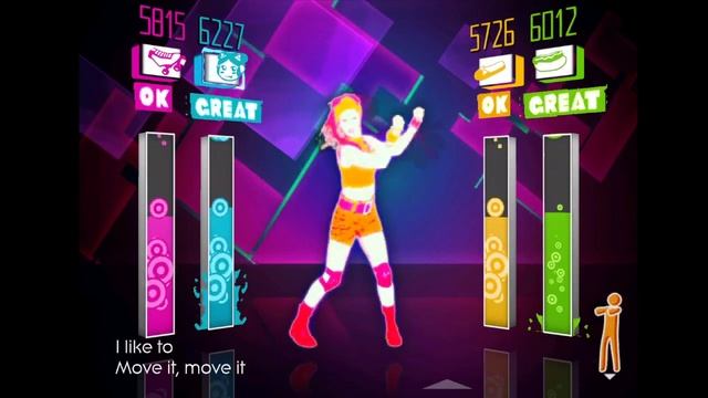 I like to move it - Reel 2 Real feat. The Mad Stuntman. JUST DANCE 1. 4 PLAYERS смотреть онлайн