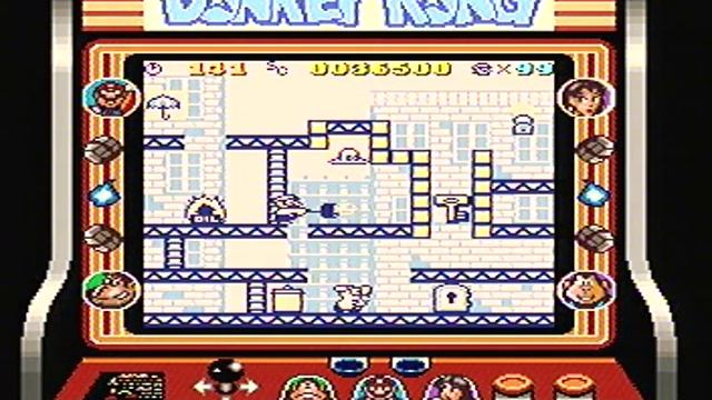 Donkey Kong 94 Gameplay (Super Gameboy)