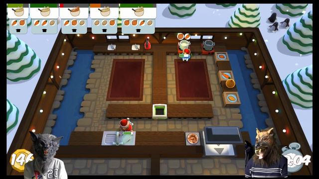 Overcooked The Festive Seasoning (PS4) Part 1 - READ THE MENU! смотреть онлайн