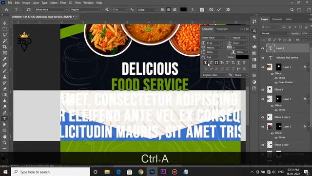 How To Design A Food Flyer In Photoshop 2021 смотреть онлайн