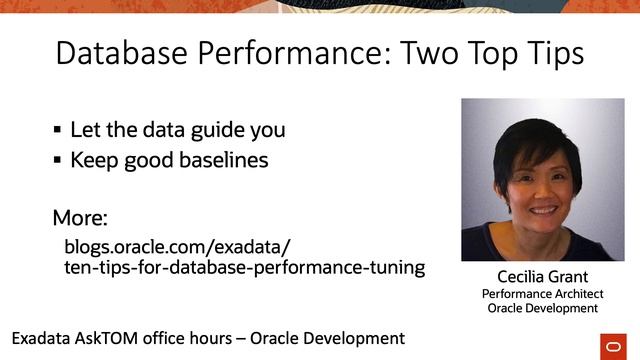 Two Tips for Oracle Database Performance смотреть онлайн