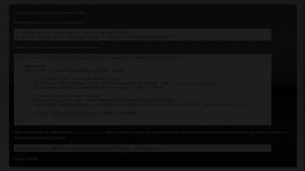 How to add x axis as datetime label in MPAndroidChart?