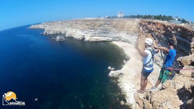 Эдуард cape Fiolent RopeJumping with SkyLine X-Team in Crimea смотреть онлайн