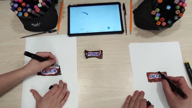 Рисуем еду: Milka, Fruit-tella, SNICKERS смотреть онлайн