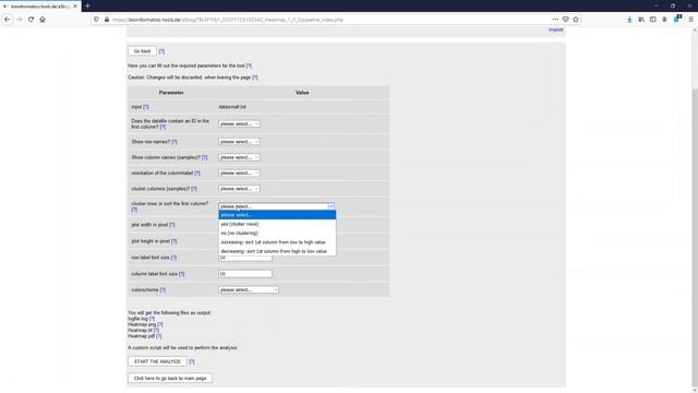 Bioinformatic tools online - Heatmaps смотреть онлайн