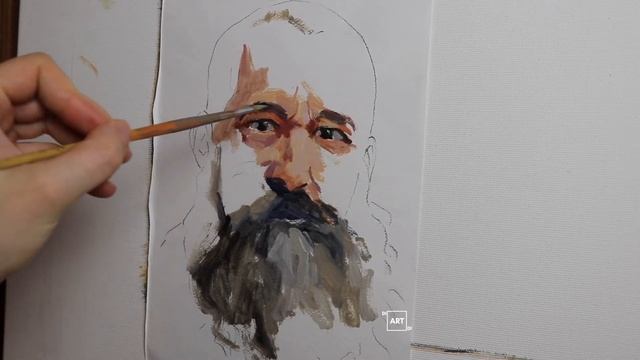 Claude Monet , How to paint a face, oil sketch, #146 смотреть онлайн