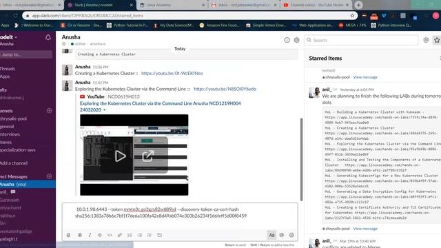 Installing and Testing the Components of a Kubernetes Cluster Anusha NCD1219H004 24032020 смотреть онлайн