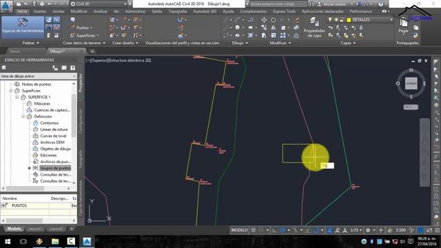 CURVAS DE NIVEL AUTOCAD CIVIL 3D 2016-REPLANTEO Y EXPORTACION DE PUNTOS смотреть онлайн