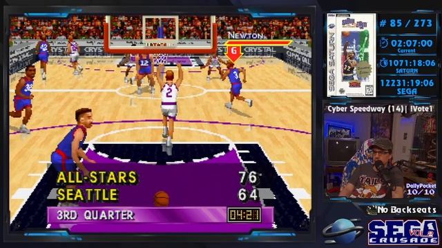 SEGA Crusade Vol 2 - #85 - Slam 'n Jam '96 Featuring Magic & Kareem - Saturn смотреть онлайн