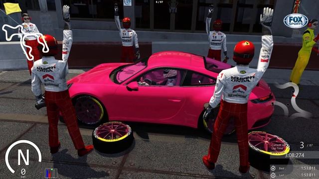 Porsche 992 Carrera S Pit Stop Practice - Assetto Corsa. смотреть онлайн