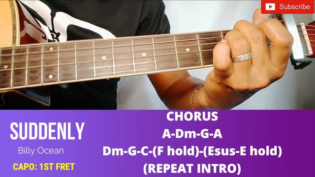 SUDDENLY BY BILLY OCEAN EASY GUITAR TUTORIAL FOR BEGINNERS BY PARENG MIKE смотреть онлайн