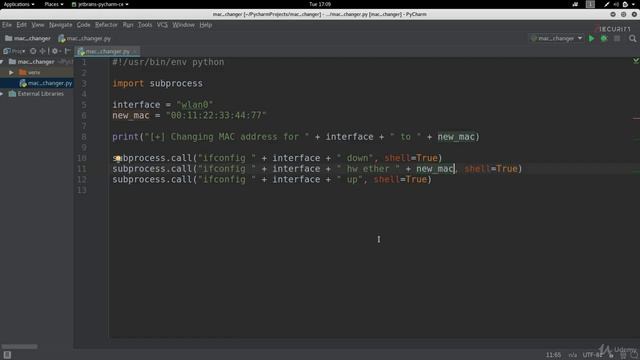 5. Использование переменных в MAC Changer смотреть онлайн