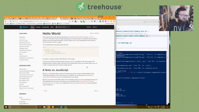 Treehouse LiveCoding: Django Feelings Project React смотреть онлайн
