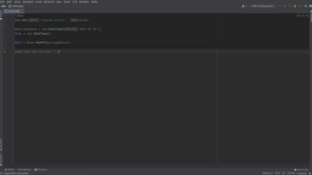 Calculate Interval between two dates in PHP смотреть онлайн
