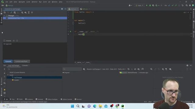 Tutorial #1 / PyCharm + Git + Github / How to work with Git and Github in PyCharn without a console смотреть онлайн