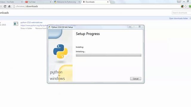 How to Install Python 3.5.0 (Latest Version) in Microsoft Windows 7 смотреть онлайн