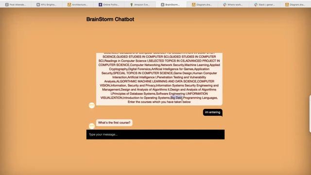 BrainStorm Course recommender Chatbot смотреть онлайн