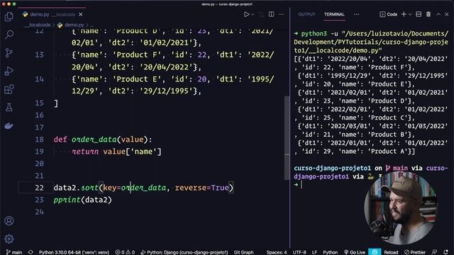 Ordenando listas em Python com sort e sorted (incluindo datas) смотреть онлайн