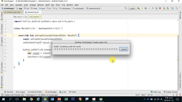 11강 kotlin(코틀린) 기반 Android 9.0 ver 2단계 - 다른 애플리케이션의 액티비티 실행하기 смотреть онлайн