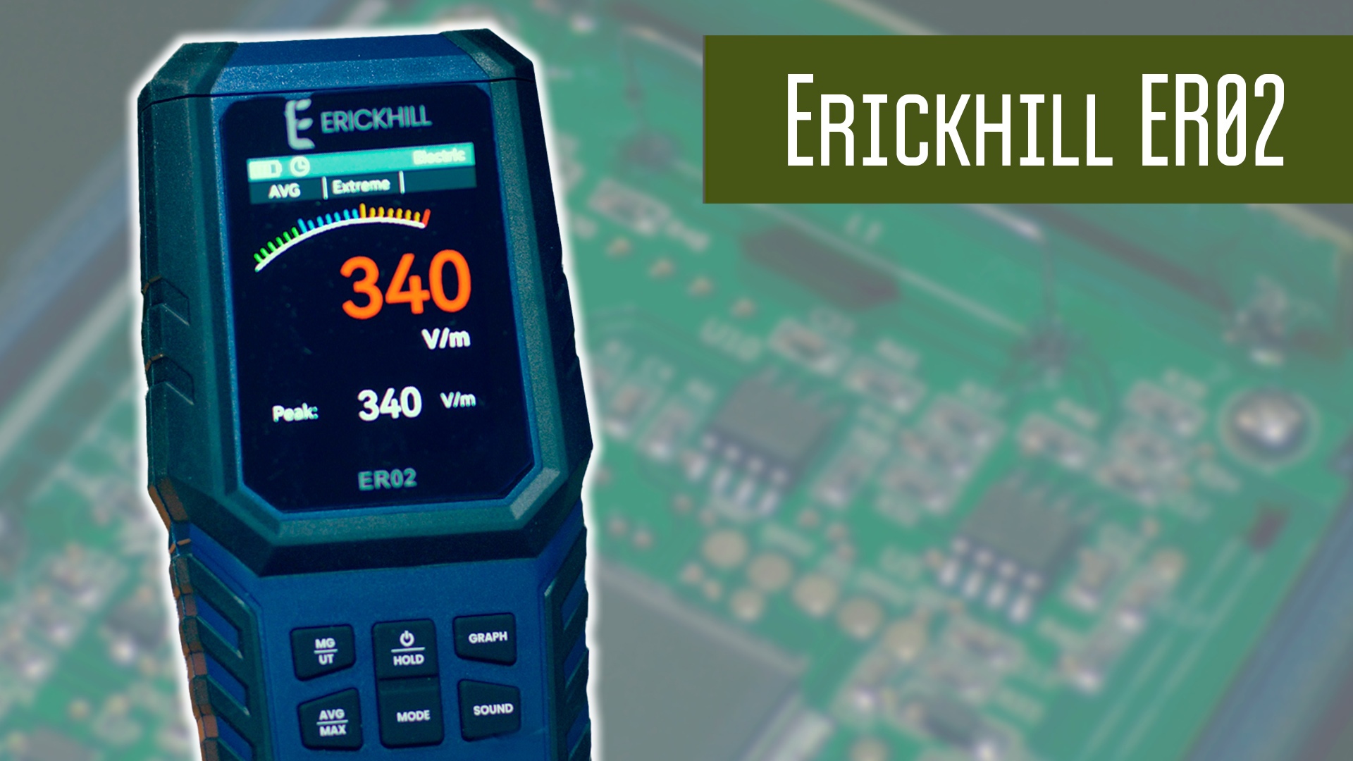 Erickhill ER-02 EMF Detector. Измеритель электромагнитного, электрического и магнитного поля. смотреть онлайн