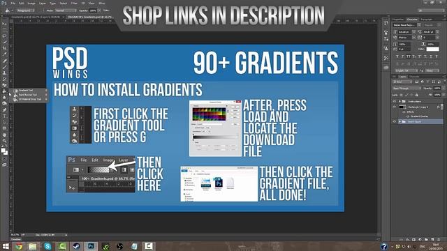 90+ Photoshop Gradients Pack - Sellfy смотреть онлайн
