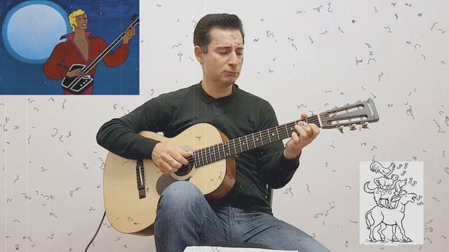 "Луч солнца золотого" арпеджио гитара - "Luch solnca zolotogo" Guitar arpeggio смотреть онлайн