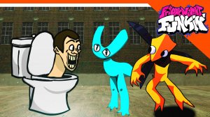 ? СКИБИДИ ТУАЛЕТЫ В ФНФ И РАДУЖНЫЕ ДРУЗЬЯ 2 ? ТОП ФНФ МОД! ? Friday Night Funkin' Skibidi Toilet