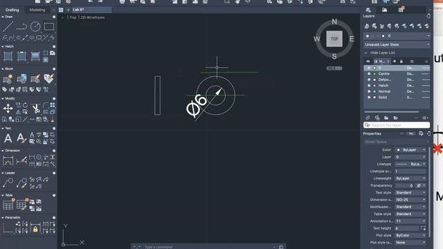 Lab 6 AutoCAD Part 2: Washer, Nut, and M6 Stopper Bolt смотреть онлайн