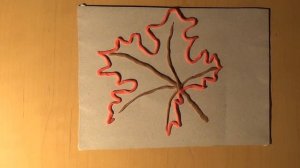 Кленовый лист - аппликация из пластилина. Поделки для детей