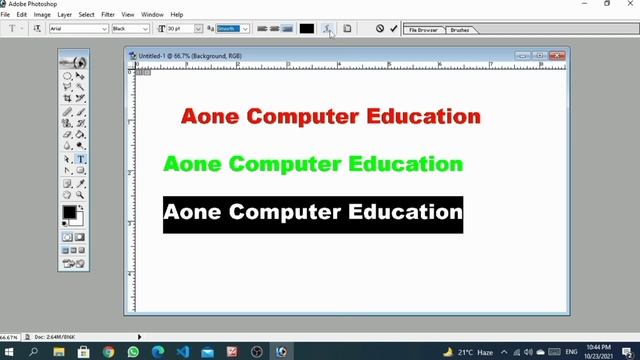 Horizontal Type Tool In Photoshop 7.0 || Text Tool In Photoshop 7.0 || Photoshop Tutorial Day - 20 смотреть онлайн