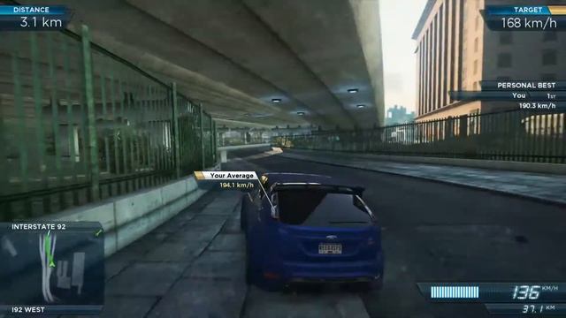 NFS Most Wanted: Ford Focus RS500 - Industria Way - 170 Km смотреть онлайн