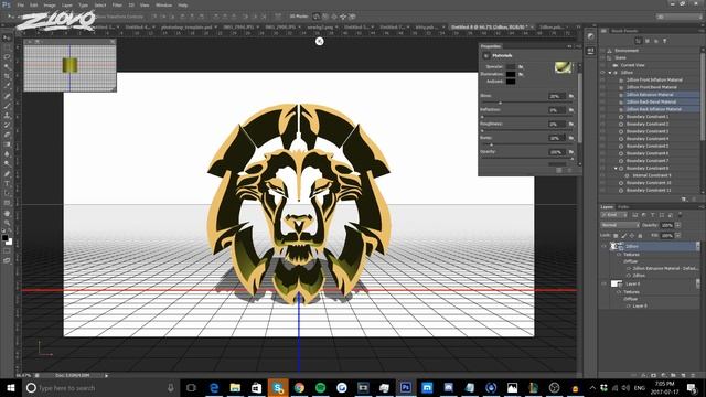How To Make Any Logo 3D In PHOTOSHOP 2017! смотреть онлайн