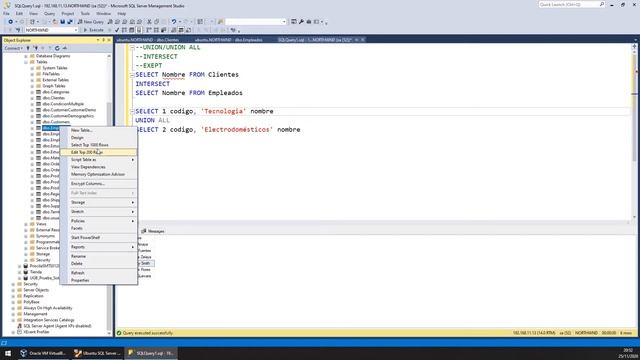 49 - Devolver Intersección entre Result Sets: INTERSECT [SQL SERVER] смотреть онлайн